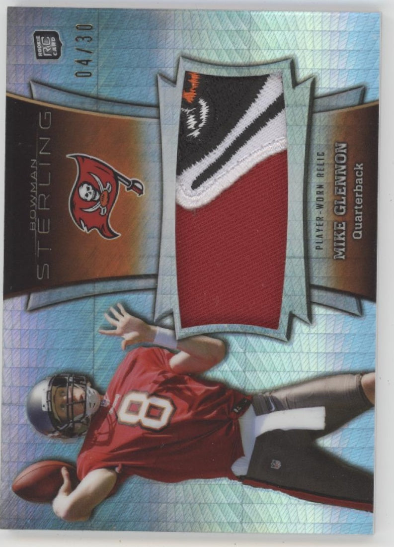 Mike Glennon 2013 Bowman Sterling Swatch Refractor RC 04/30 #BSJRR-MG