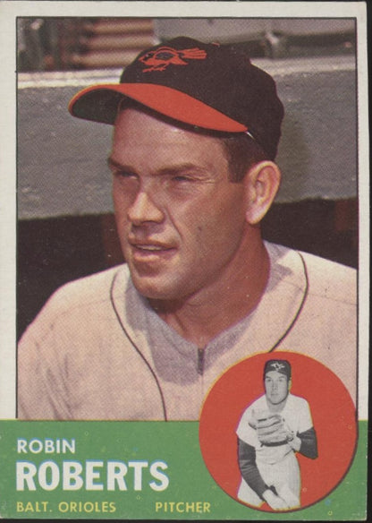 Robin Roberts 1963 Topps #125 Baltimore Orioles EX