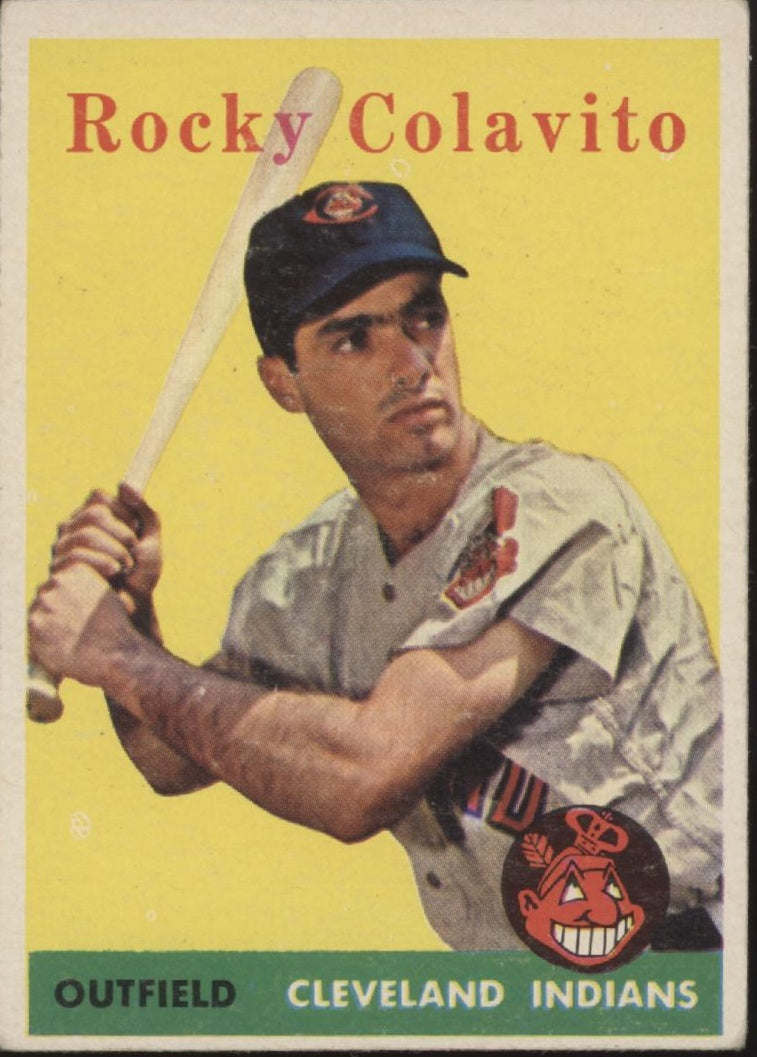 Rocky Colavito 1958 Topps #368 Cleveland Indians VG #3