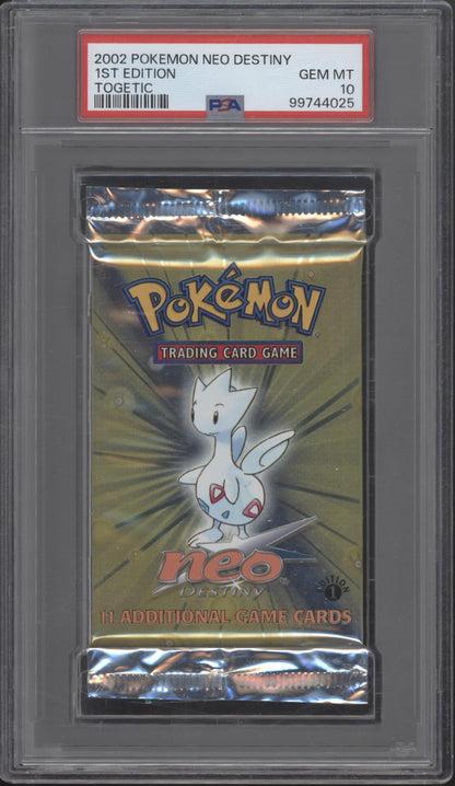 Neo Destiny Pokemon 1st Edition Togetic Booster Pack PSA 10 #2