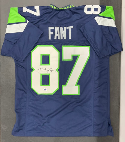 Noah Fant Signed Seattle Seahawks Jersey Gameday Witnessed