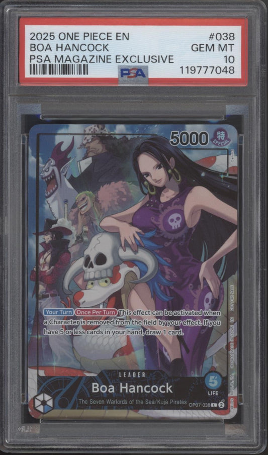 Boa Hancock One Piece Card Game PSA Magazine Exclusive #038 PSA 10 #1