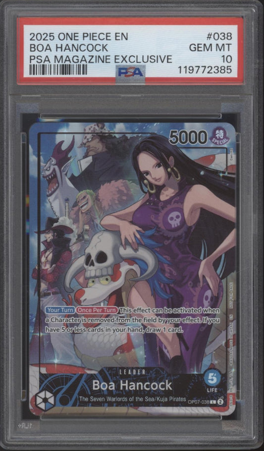 Boa Hancock One Piece Card Game PSA Magazine Exclusive #038 PSA 10 #2