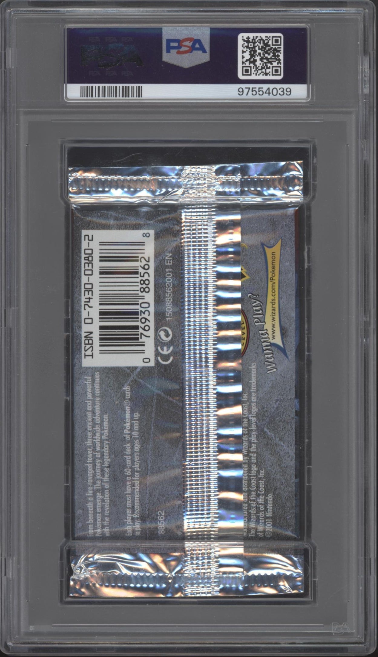 Neo Revelation Pokemon 1st Edition Raikou Booster Pack PSA 9 #1