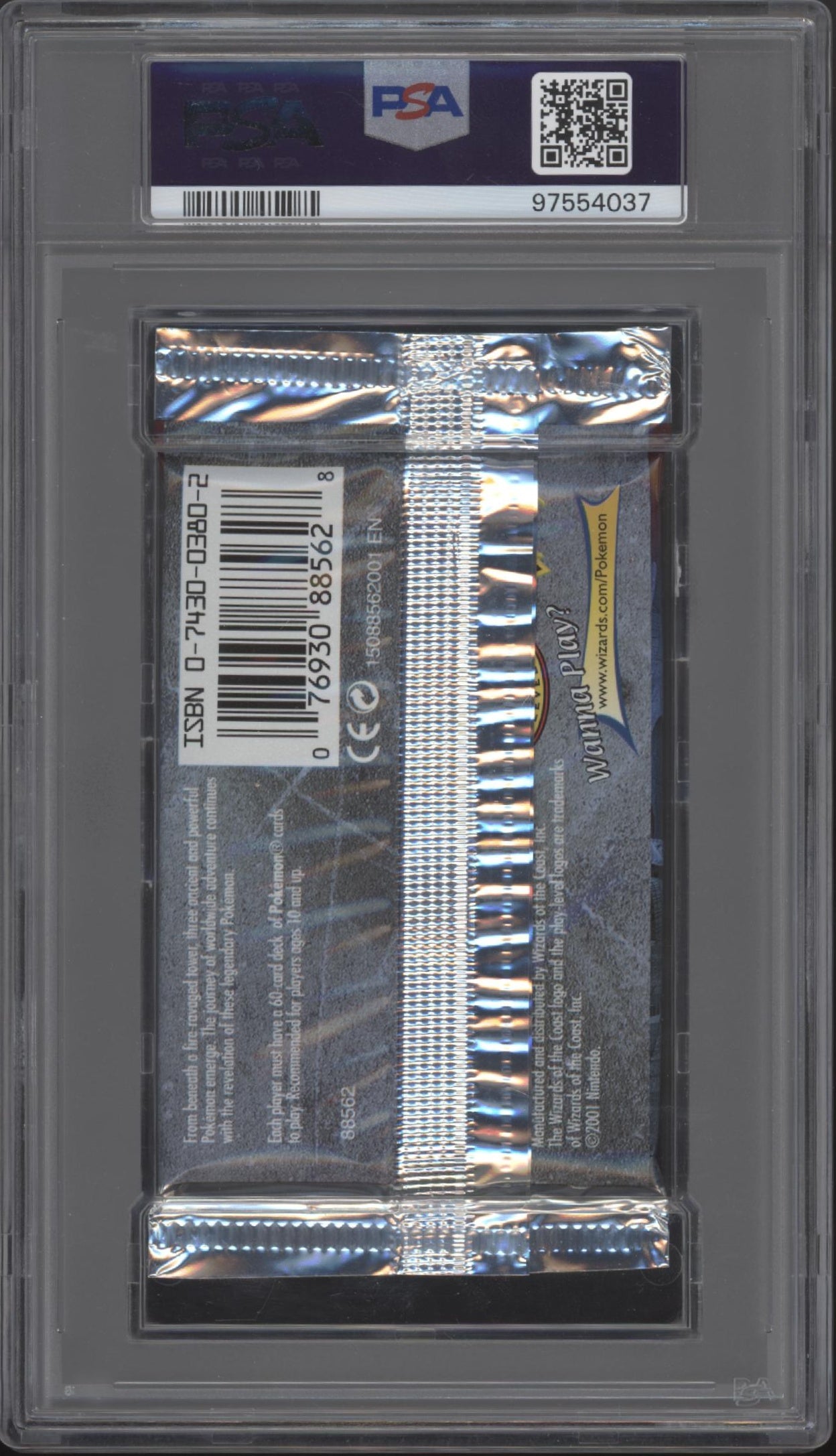 Neo Revelation Pokemon 1st Edition Raikou Booster Pack PSA 9 #2