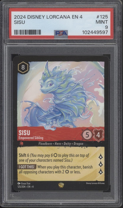 Sisu Empowered Sibling Disney Lorcana Ursula's Return #125 PSA 9