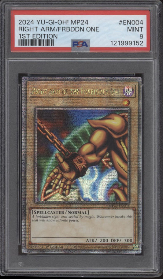 Right Arm of The Forbidden One Yu-Gi-Oh! MP24 1st Edition #EN004 PSA 9