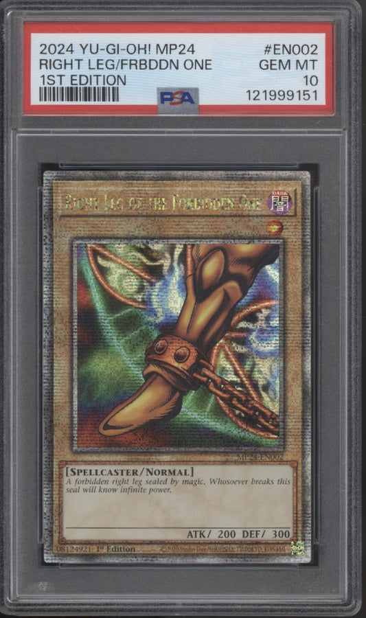 Right Left of The Forbidden One Yu-Gi-Oh! MP24 1st Edition #EN002 PSA 10