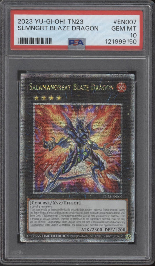 Salamangreat Blaze Dragon Yu-Gi-Oh! TN23 #EN007 PSA 10