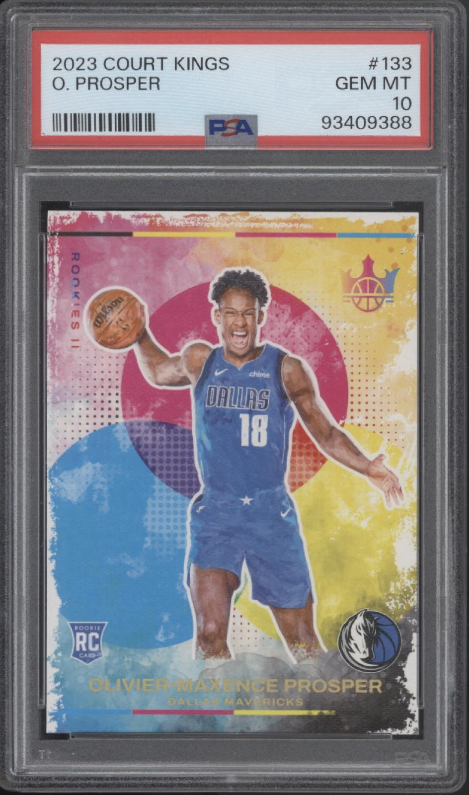 Olivier-Maxence Prosper 2023-24 Panini Court Kings RC #133 PSA 10