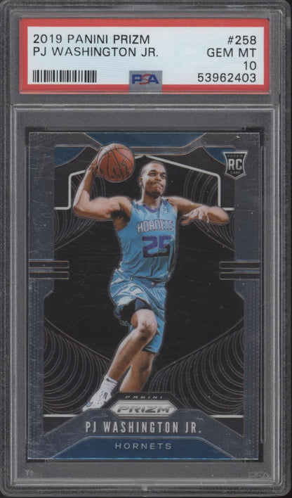 PJ Washington 2019-20 Panini Prizm RC #258 PSA 10