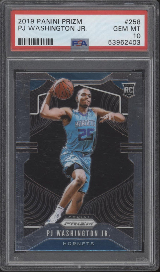 PJ Washington 2019-20 Panini Prizm RC #258 PSA 10