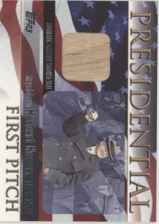Herbert Hoover 2004 Topps Presidential First Pitch Relic #FPR-HH
