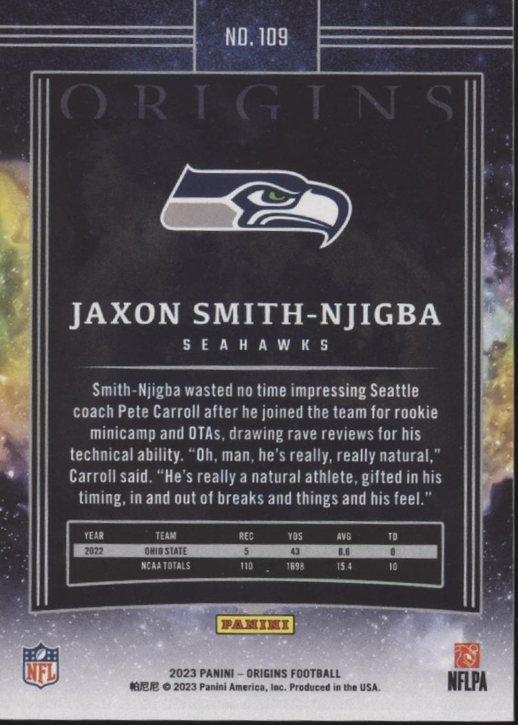 Jaxon Smith-Njigba 2023 Panini Origins RC #09