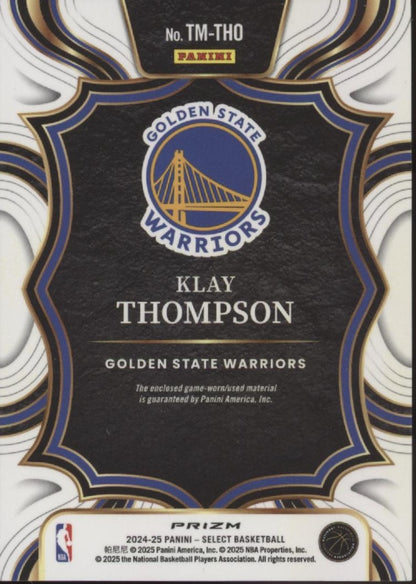 Klay Thompson 2024-25 Panini Select Prizm Swatch #TM-THO