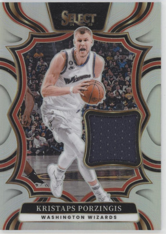 Kristaps Porzingis 2024-25 Panini Select Prizm Swatch #TM-POR
