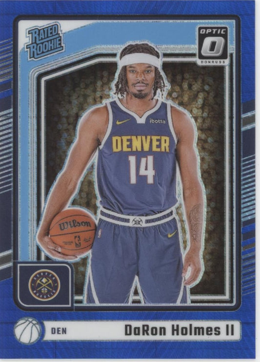 DaRon Holmes II 2024-25  Donruss Optic Rated Rookie Blue Hyper Prizm RC 138/175