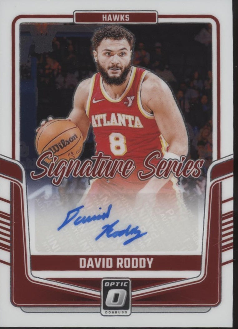 David Roddy 2024-25 Panini Donruss Optic Signature Series Auto #SS-ROD