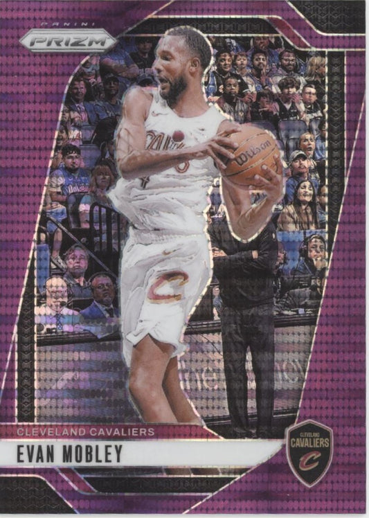 Evan Mobley 2024-25 Panini Prizm Purple Pulsar Prizm 21/35 #148