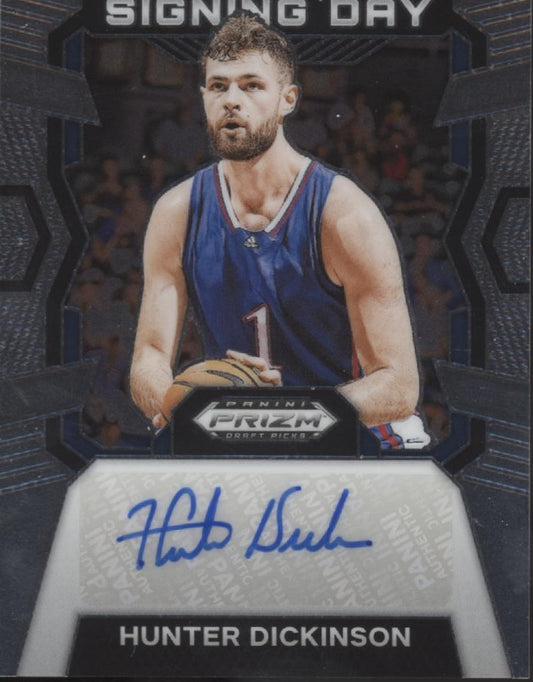 Hunter Dickinson 2024 Panini Prizm Draft Picks Signing Day Auto #SD-HUN