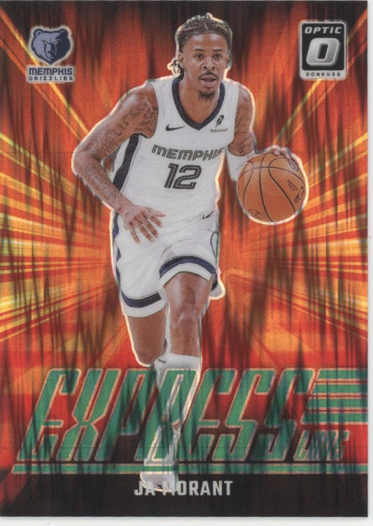 Ja Morant 2024-25 Panini Donruss Optic Express Lane Red Seismic Prizm 068/149 #1