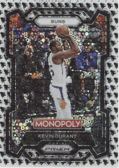 Kevin Durant 2023-24 Panini Prizm Monopoly White Fast Break Prizm #70