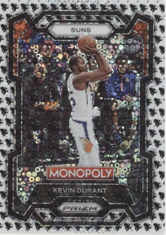 Kevin Durant 2023-24 Panini Prizm Monopoly White Fast Break Prizm #70