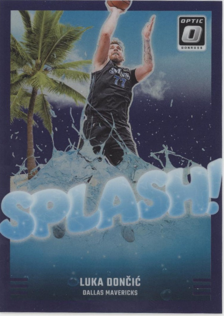 Luka Doncic 2024-25 Panini Donruss Optic Splash! Purple Prizm #1 #5