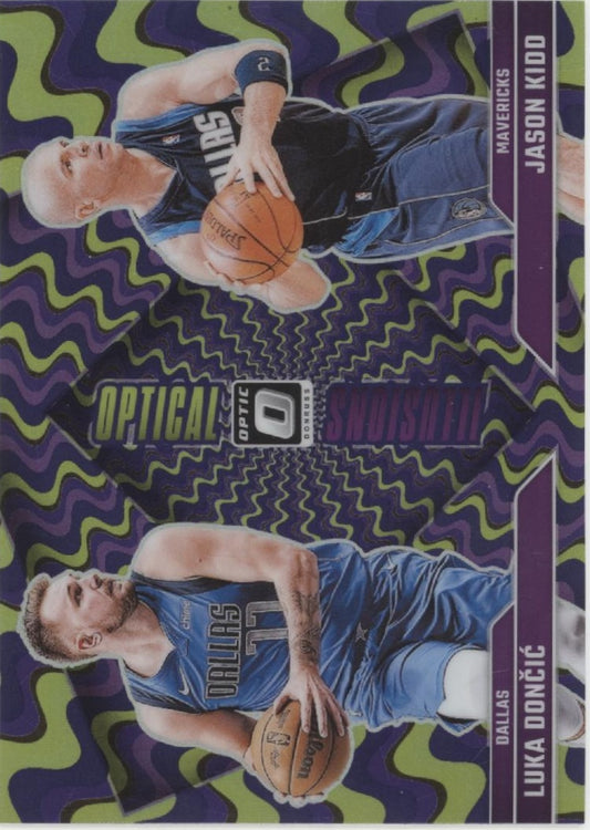 Luka Doncic / Jason Kidd 2024-25 Panini Donruss Optical Illusions #1 #5