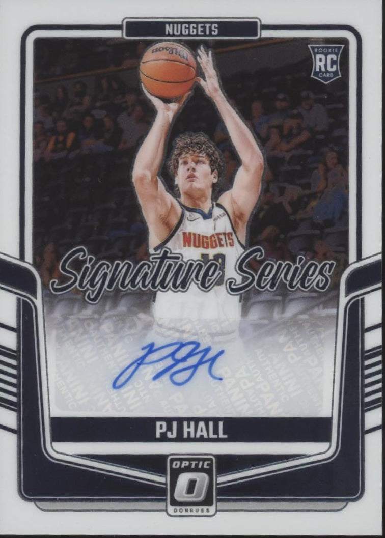 PJ Hall 2024-25 Panini Donruss Optic Signature Series RC Auto #SS-PJH