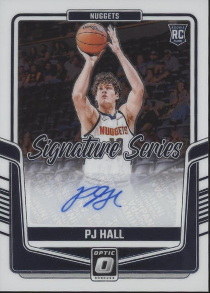 PJ Hall 2024-25 Panini Donruss Optic Signature Series RC Auto #SS-PJH