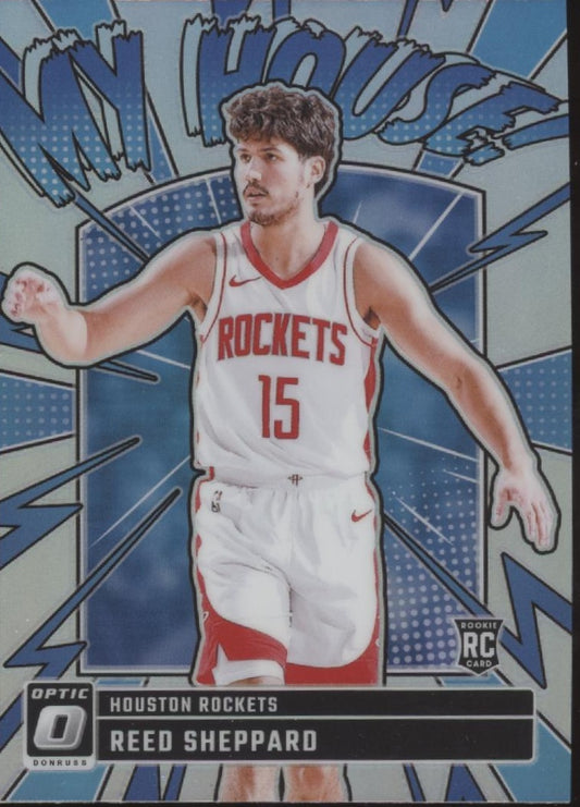 Reed Sheppard 2024-25 Panini Donruss Optic My House! Prizm RC #18