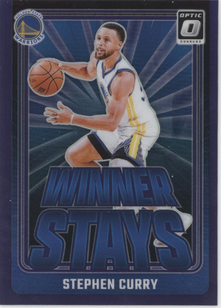 Stephen Curry 2024-25 Panini Donruss Optic Winner Stays Purple Prizm #3