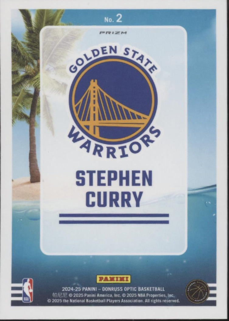 Stephen Curry 2024-25 Panini Donruss Optic Splash! Purple Prizm #2 #1