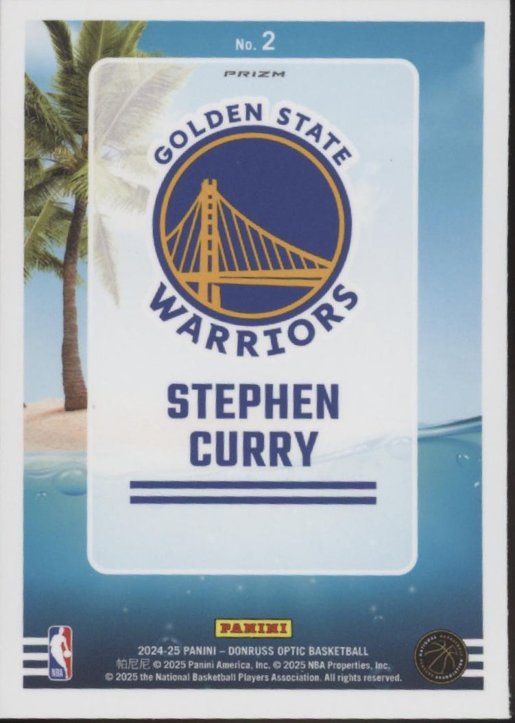 Stephen Curry 2024-25 Panini Donruss Optic Splash! Purple Prizm #2 #2