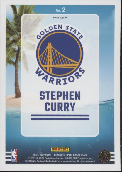Stephen Curry 2024-25 Panini Donruss Optic Splash! Purple Prizm #2 #2