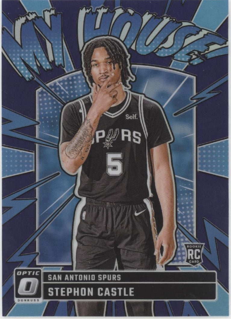 Stephon Castle 2024-25 Panini Donruss Optic My House! Purple Prizm RC #16 #2