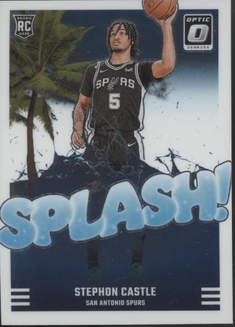 Stephon Castle 2024-25 Panini Donruss Optic Splash! RC #14