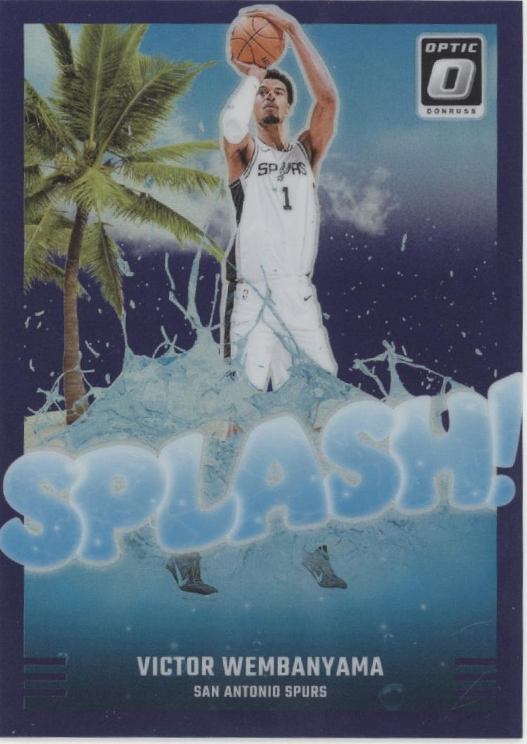 Victor Wembanyama 2024-25 Panini Donruss Optic Splash! Purple Prizm #4 #1