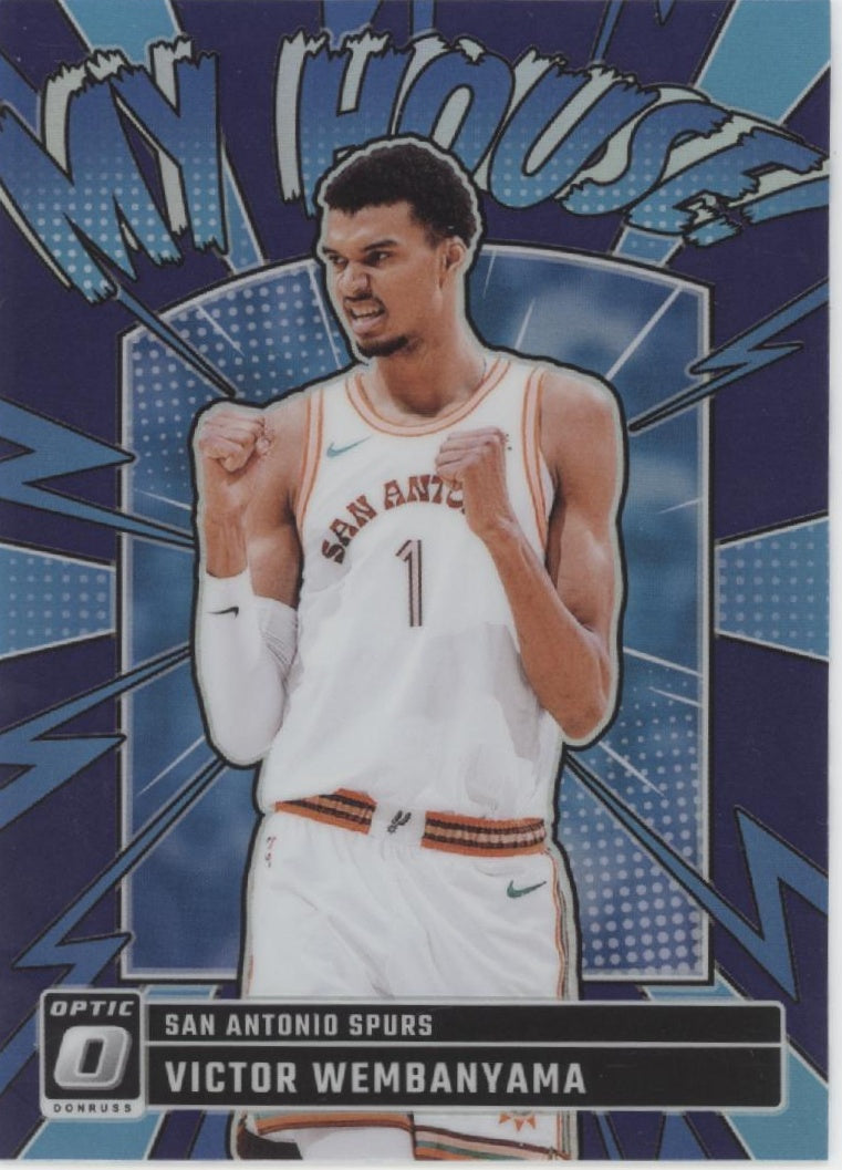 Victor Wembanyama 2024-25 Panini Donruss Optic My House! Purple Prizm #19 #2