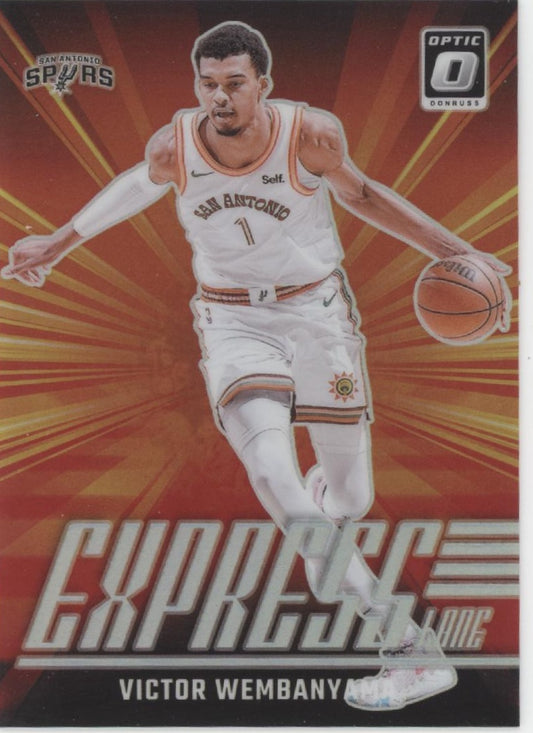 Victor Wembanyama 2024-25 Panini Donruss Optic Express Lane Prizm #19