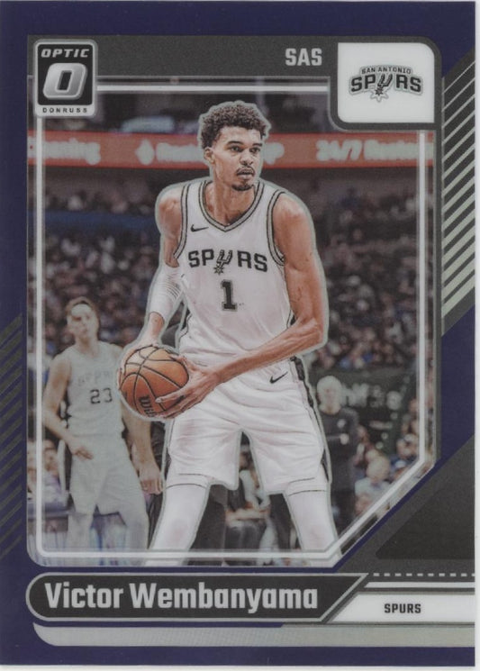 Victor Wembanyama 2024-25 Panini Donruss Optic Purple Prizm #45