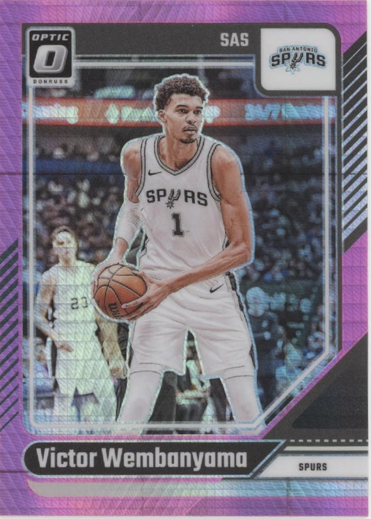 Victor Wembanyama 2024-25 Panini Donruss Optic Pink Hyper Prizm #45 #3