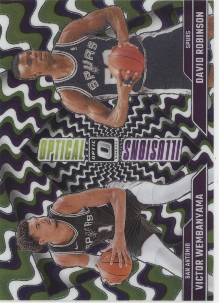 Victor Wembanyama /David Robinson 2024-25 Panini Donruss Optical Illusions #1 #2