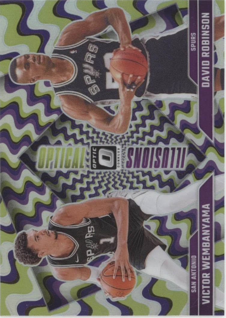 Victor Wembanyama /David Robinson 2024-25 Panini Donruss Optical Illusions #1 #6