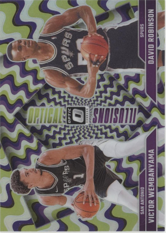 Victor Wembanyama /David Robinson 2024-25 Panini Donruss Optical Illusions #1 #6