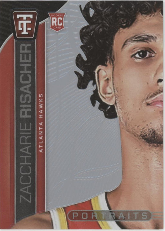 Zaccharie Risacher 2024-25 Panini Totally Certified Portraits RC 63/75 #24