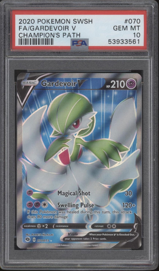 Gardevior V Pokemon Champion's Path Full Art #070 PSA 10