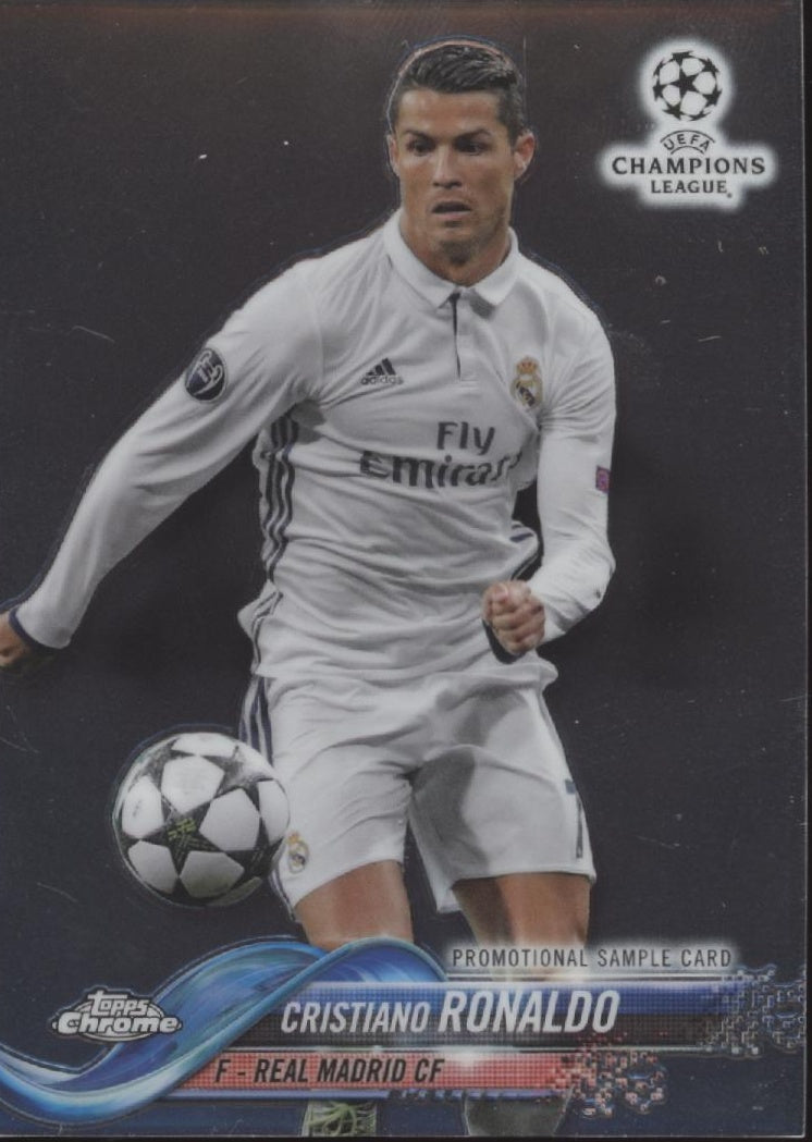 Cristiano Ronaldo 2017-18 Topps Chrome UEFA Champions League Promo Sample #LG-CR