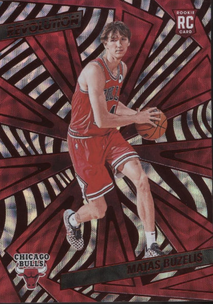 Matas Buzelis 2024-25 Panini Revolution Red Scope RC 011/135 #129